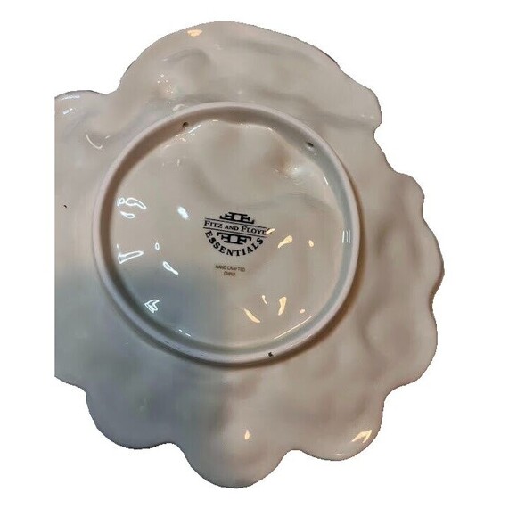 Vntg Fitz & Floyd Canape/Candy Plate Santa Face Christmas Holiday Collection Box - Picture 4 of 5